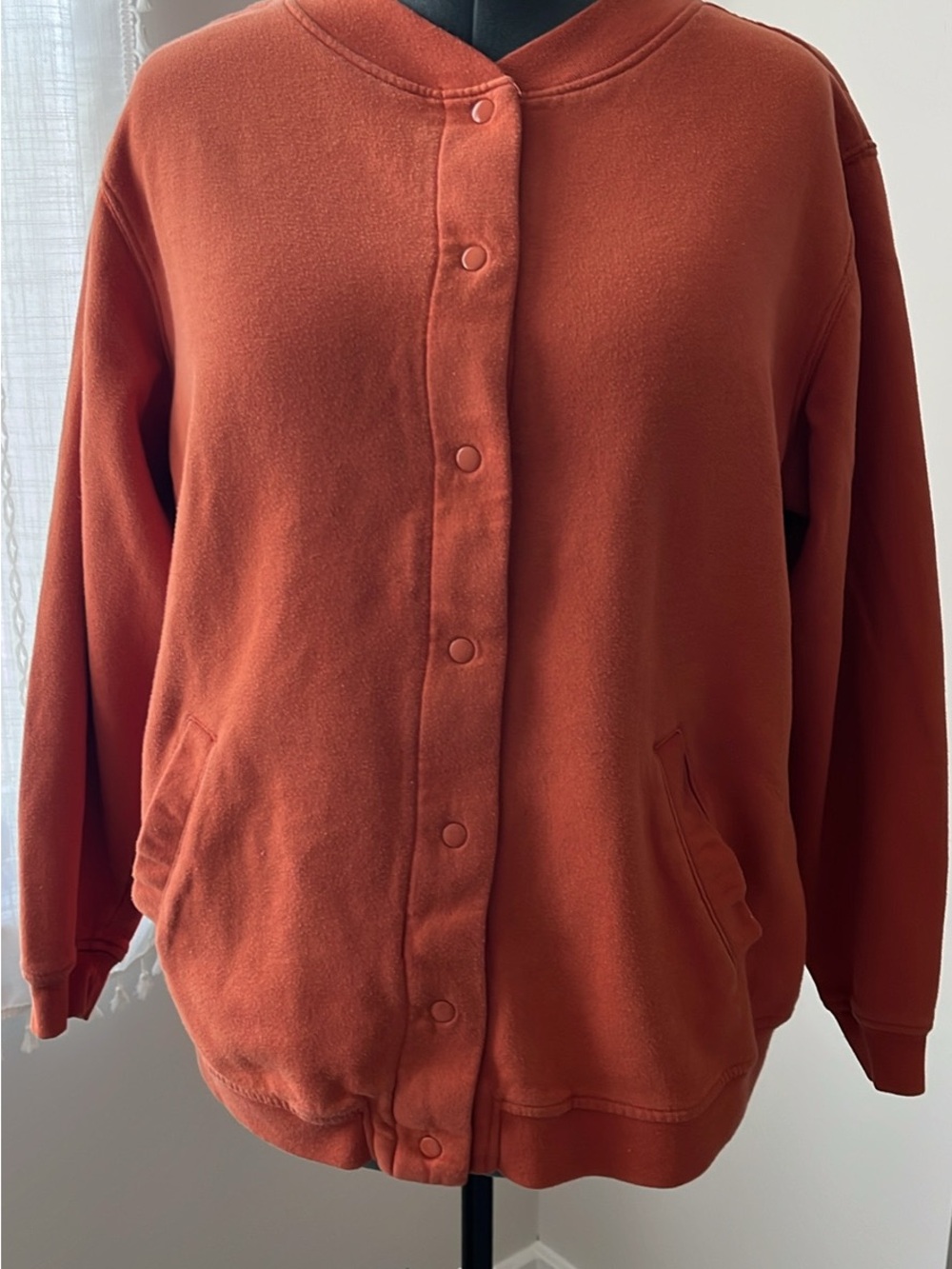 Blair Rust Snap-Front Bomber Jacket